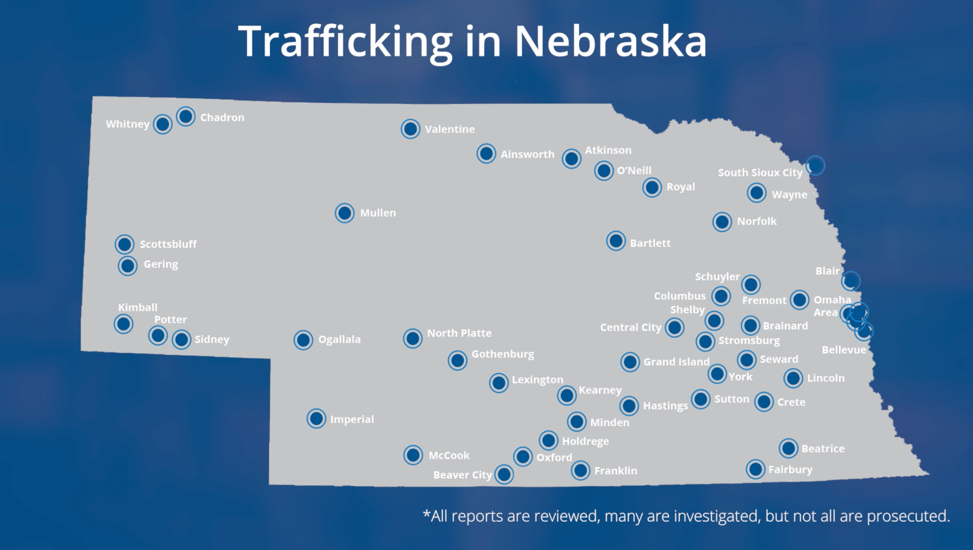 human trafficking map